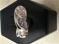 Anello Gioielleria Dossena  Donna in Oro bianco Diamante ANOR-103-253